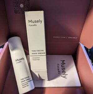 Musely facial hair growth inhibitor and remover